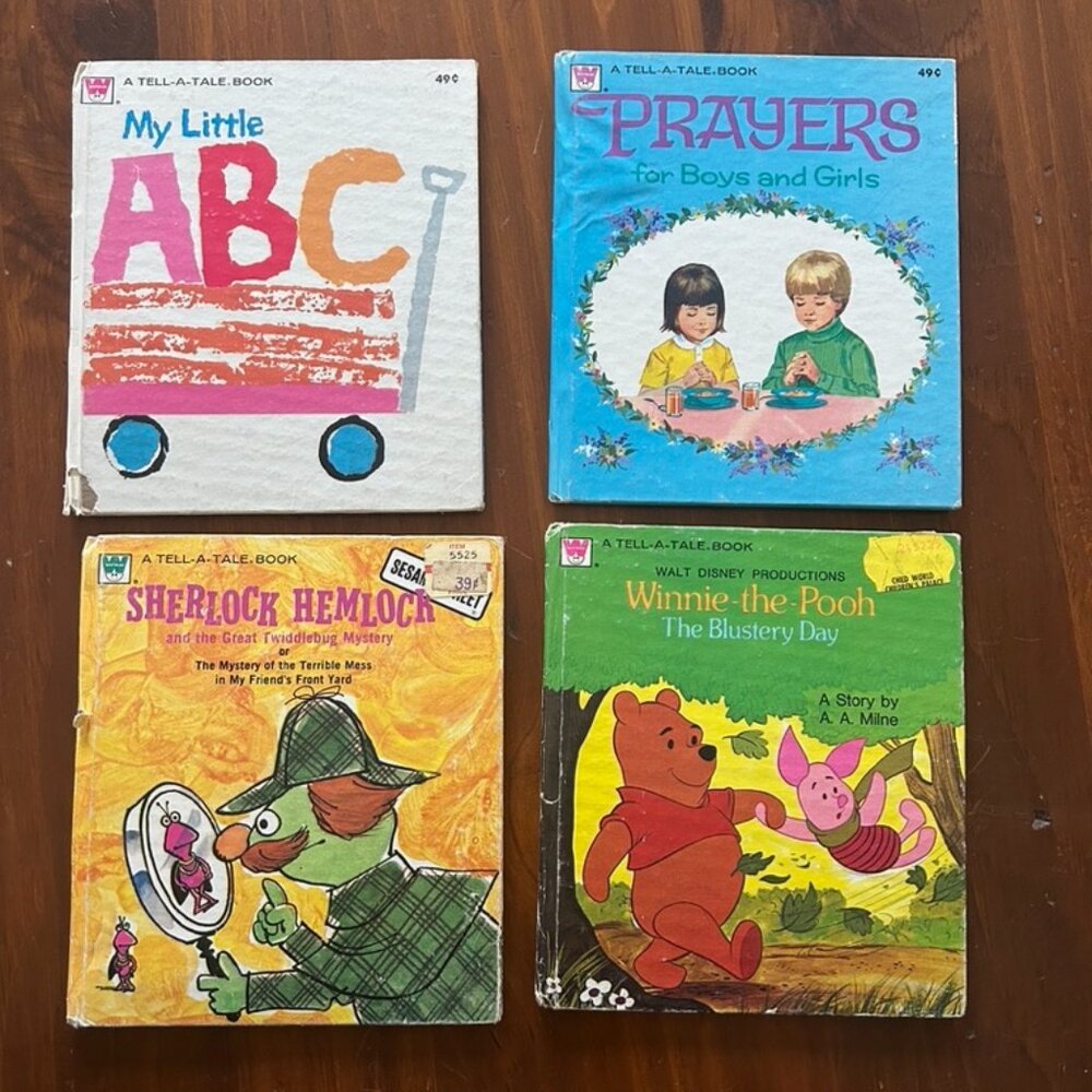 4 Vintage Whitman Tell-A-Tale Children's Books